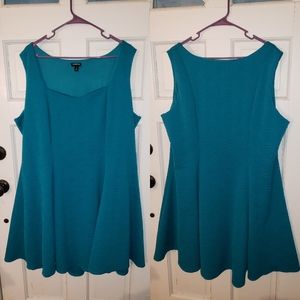Torrid Size 3 Teal Textured Dress